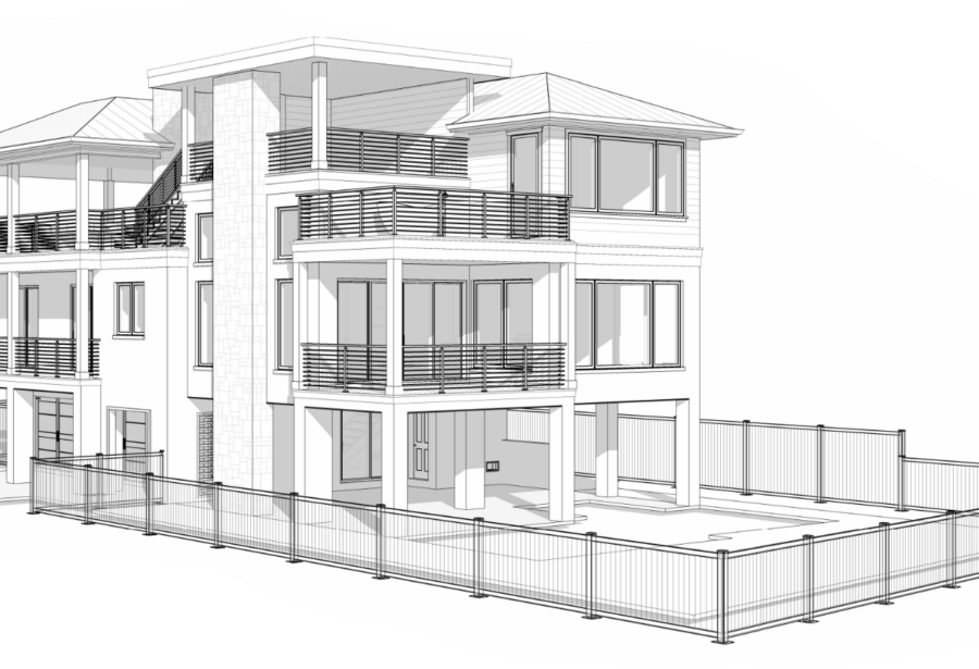 A custom home plan from Beacon Home Design