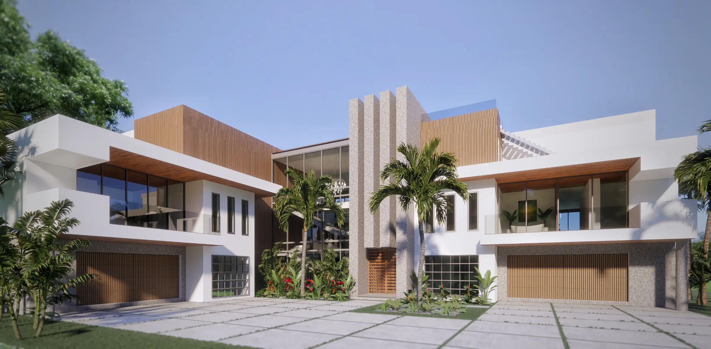 Lido Beach Custom Home Design Front Elevation